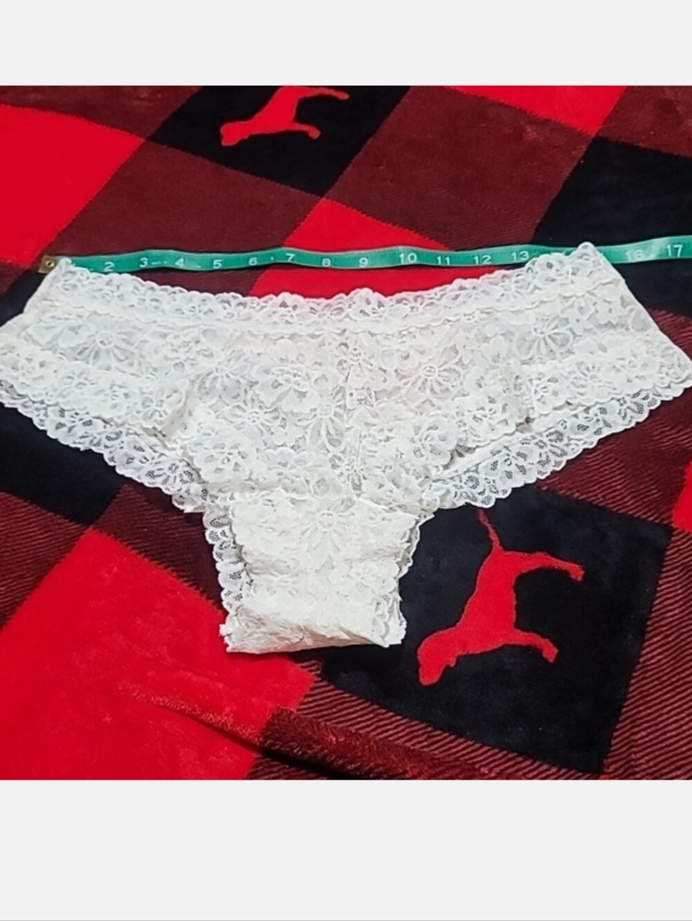 Victoria's secret very sexy the lacie cheeky Panty WHITE XXL